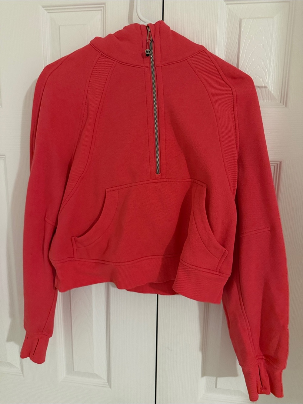 Lululemon hot pink Half-Zip Hooded Pullover